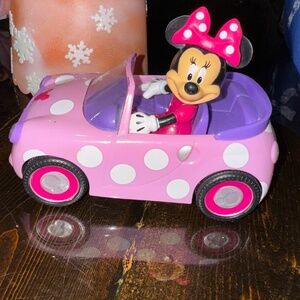 Minnie Mouse remoteless push rolling car